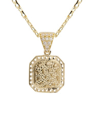 10K Yellow Gold Nugget Necklace | Appx. 1.4 - 5.4 Grams