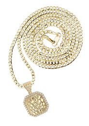 10K Yellow Gold Nugget Necklace | Appx. 1.8 - 5.8 Grams