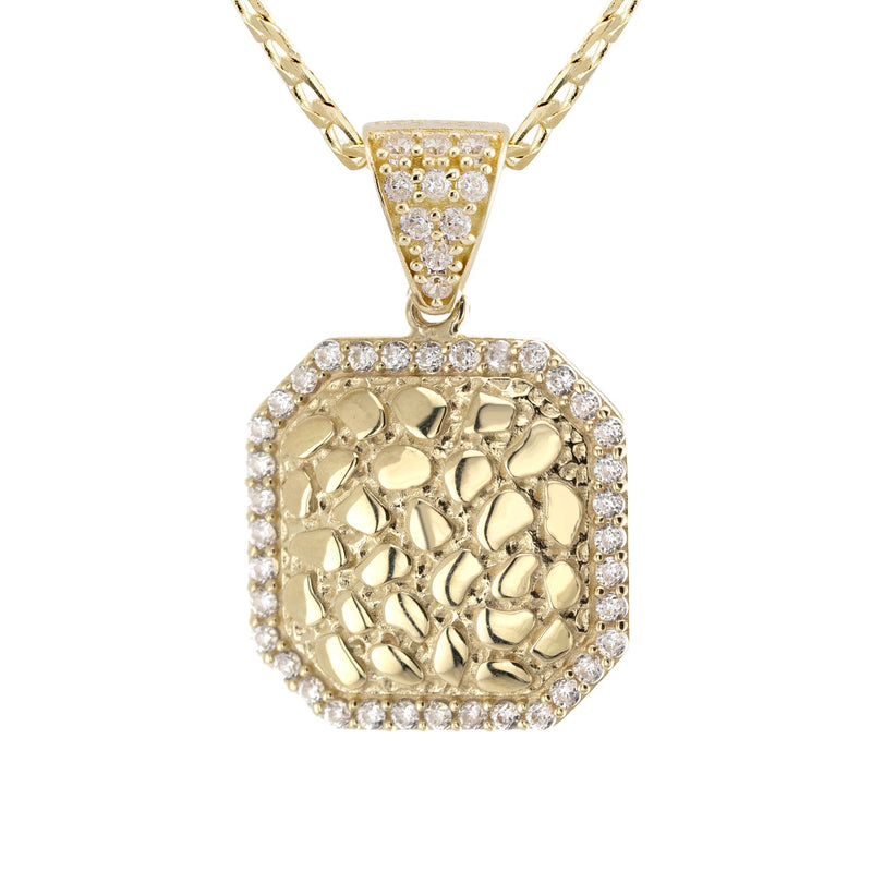 10K Yellow Gold Nugget Necklace | Appx. 1.8 - 5.8 Grams