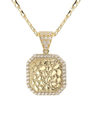 10K Yellow Gold Nugget Necklace | Appx. 1.8 - 5.8 Grams