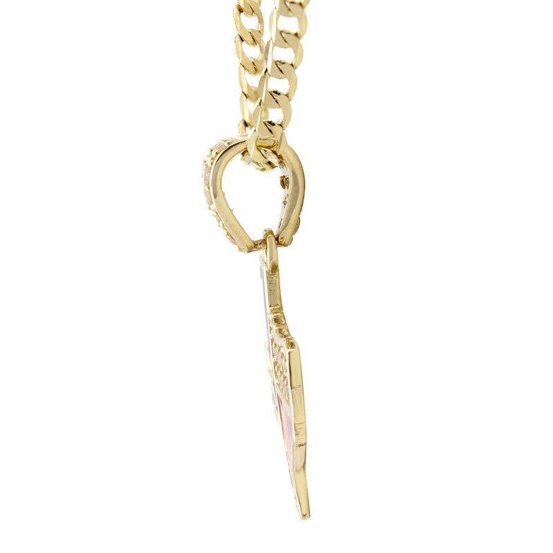 10K Yellow Gold Texas Flag Necklace | Appx. 1.3 - 5.3 Grams