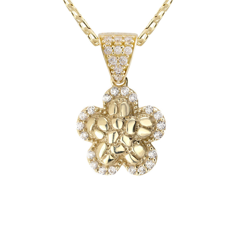 10K Yellow Gold Nugget Necklace | Appx. 1.4 - 5.4 Grams