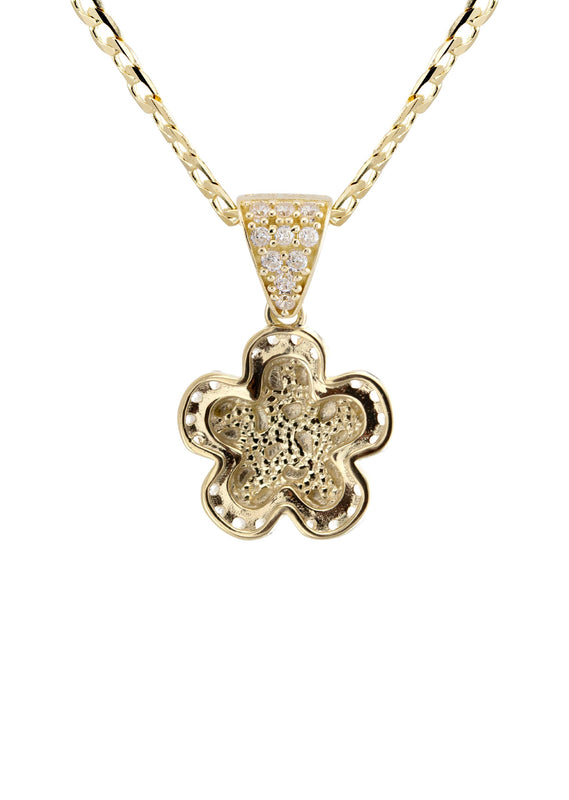 10K Yellow Gold Nugget Necklace | Appx. 1.4 - 5.4 Grams