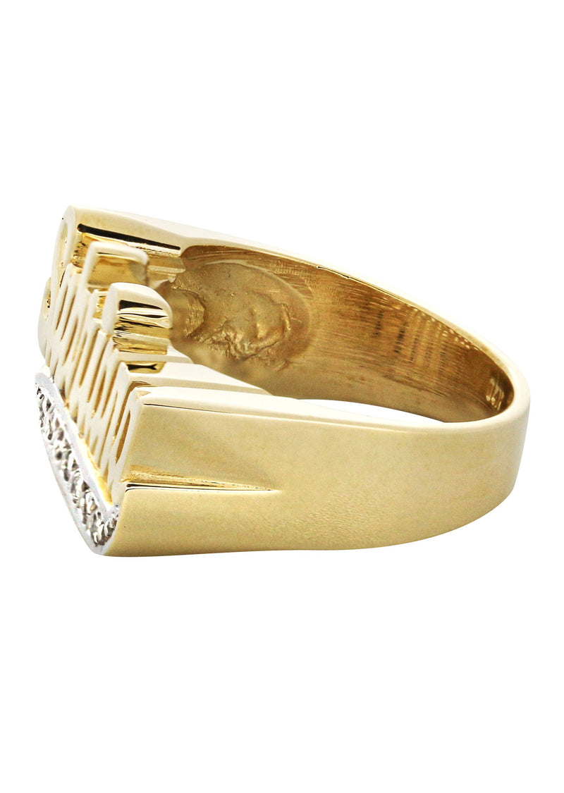 14K Diamond Gold  Name Ring | Appx. 7 Grams