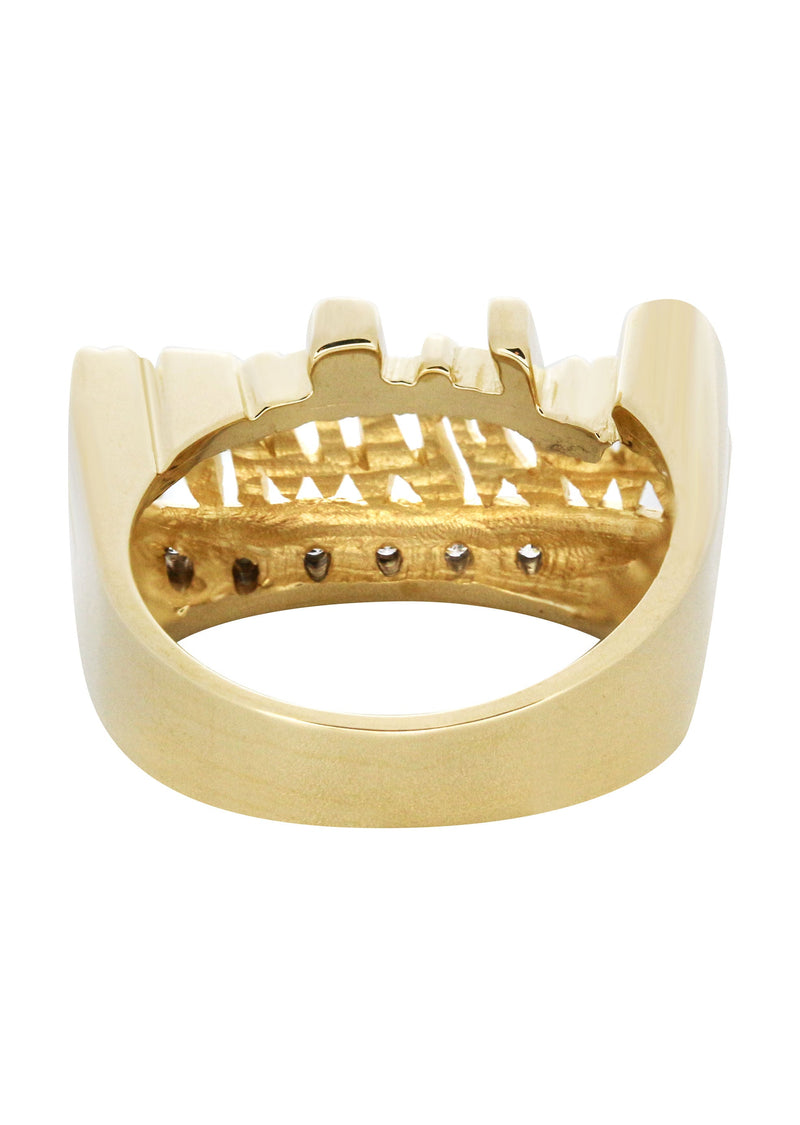 14K Diamond Gold  Name Ring | Appx. 7 Grams