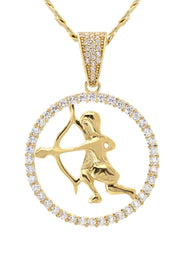 10K Yellow Gold Zodiac Sagittarius Necklace | Appx. 16.8 Grams