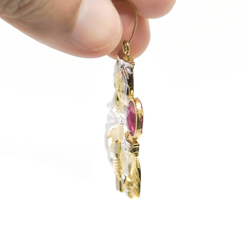 10K Gold Saint Barbara Pendant | Customizable Size
