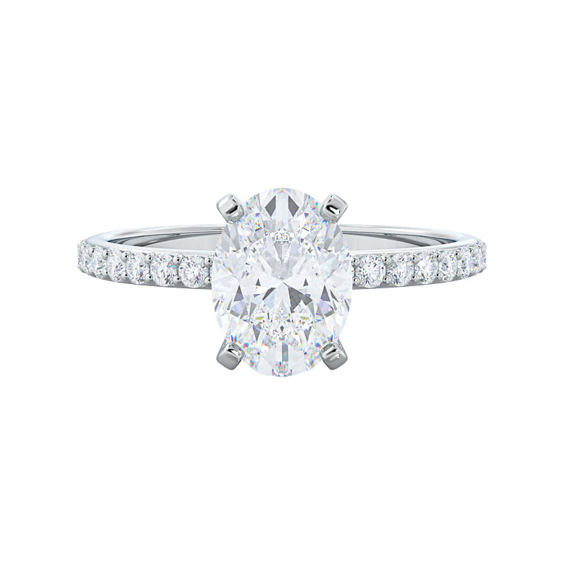 Scarlett 2ct Oval engagement ring setting