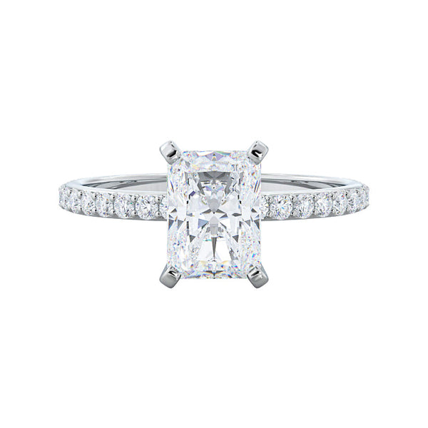 Scarlett 2ct Radiant engagement ring setting