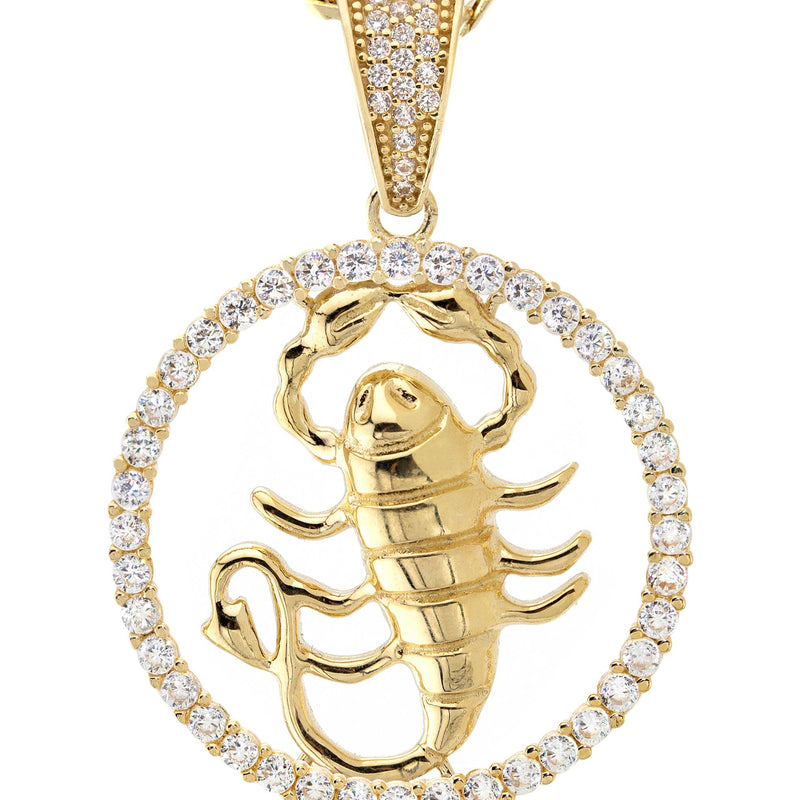 10K Yellow Gold Zodiac Scorpio Necklace | Appx. 17.2 Grams