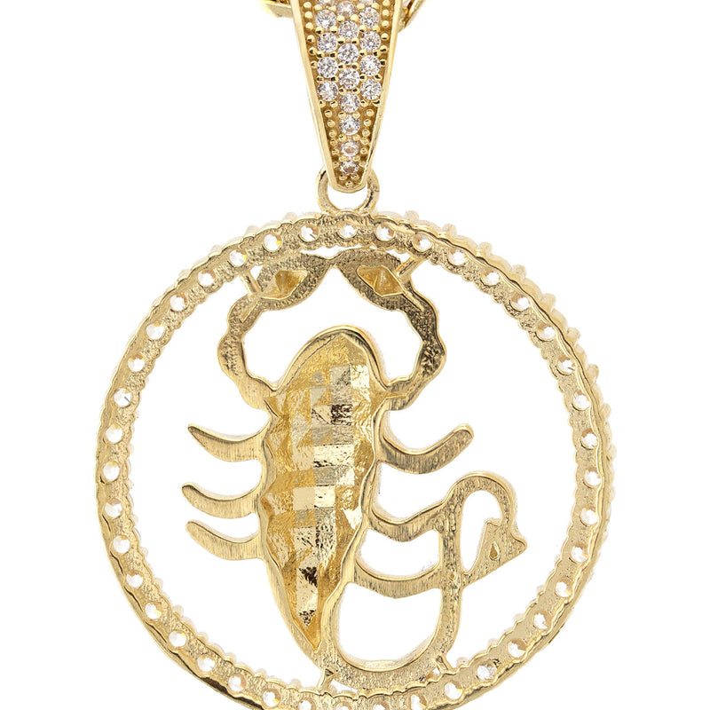 10K Yellow Gold Zodiac Scorpio Necklace | Appx. 17.2 Grams
