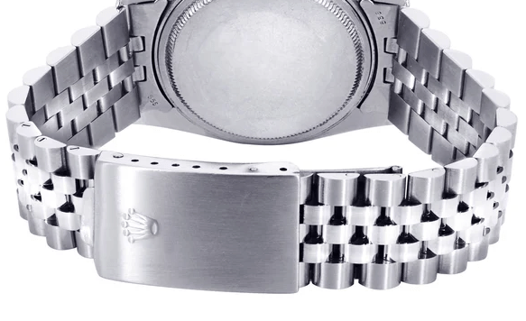 Rolex Datejust Watch 1601 | 36Mm | Black Dial | Jubilee Band 1.15CTW Diamond Bezel