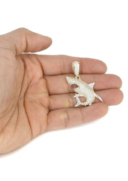 10K Yellow Gold Shark Necklace | Appx. 15.3 Grams