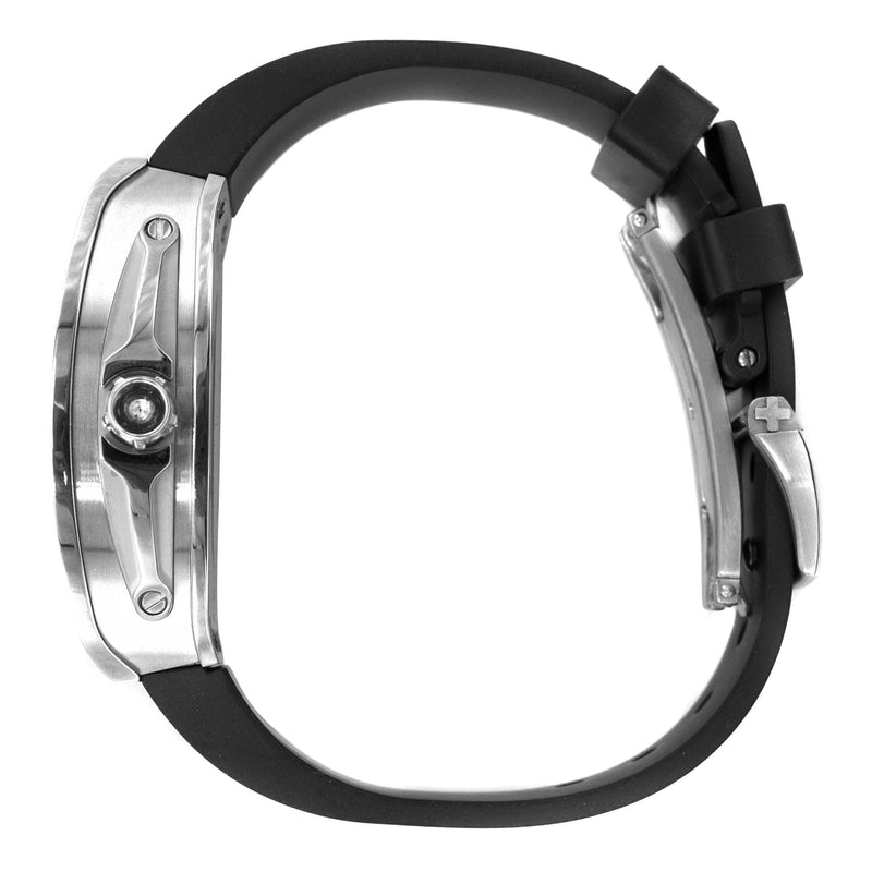Frost NYC Mens Watch - Automatic Skeleton Stainless Steel Sport Watch | FRST-01-XS | Black