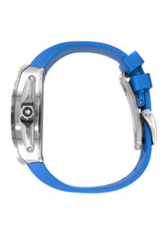Frost NYC Mens Watch - Automatic Skeleton Stainless Steel Sport Watch | FRST-01-XS | Blue