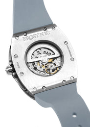 Frost NYC Mens Watch - Automatic Skeleton Stainless Steel Sport Watch | FRST-01-XS | Gray