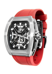 Frost NYC Mens Watch - Automatic Skeleton Stainless Steel Sport Watch | FRST-01-XS | Red