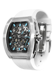 Frost NYC Mens Watch - Automatic Skeleton Stainless Steel Sport Watch | FRST-01-SS | White