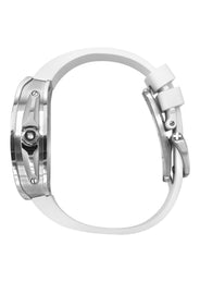 Frost NYC Mens Watch - Automatic Skeleton Stainless Steel Sport Watch | FRST-01-XS | White