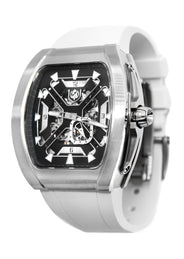 Frost NYC Mens Watch - Automatic Skeleton Stainless Steel Sport Watch | FRST-01-XS | White