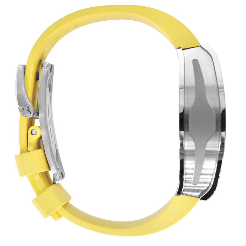 Frost NYC Mens Watch - Automatic Skeleton Stainless Steel Sport Watch | FRST-01-SS | Yellow