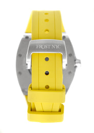 Frost NYC Mens Watch - Automatic Skeleton Stainless Steel Sport Watch | FRST-01-SS | Yellow