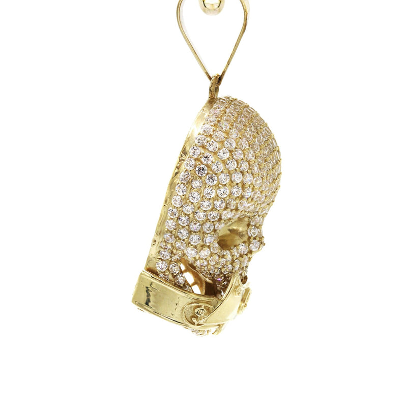 10K Yellow Gold Skull Head Necklace | Appx. 21 Grams