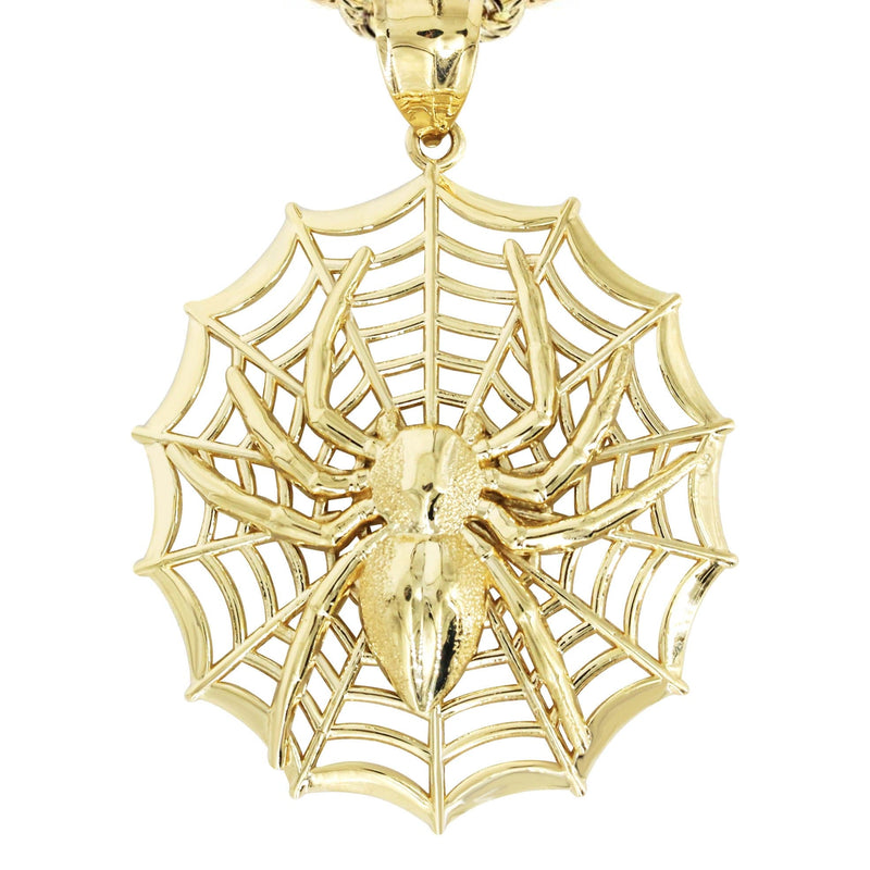 10K Yellow Gold Spider Necklace | Appx. 22 Grams