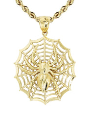 10K Yellow Gold Spider Necklace | Appx. 22 Grams