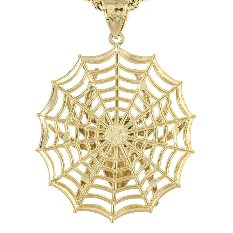 10K Yellow Gold Spider Necklace | Appx. 22 Grams