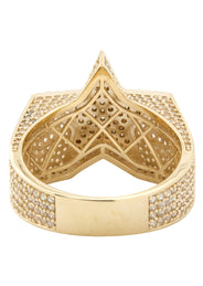 10K Gold Cz Star Ring For Men | 8 Grams