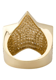 10K Gold Cz Star Ring For Men | 10 Grams