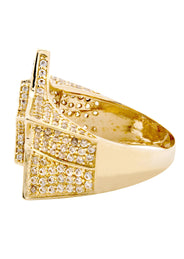 10K Gold Cz Star Ring For Men | 10 Grams