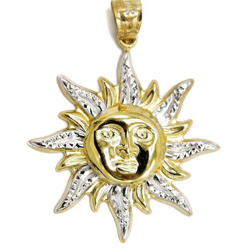 10K Gold Sun Pendant | 4.3 Grams