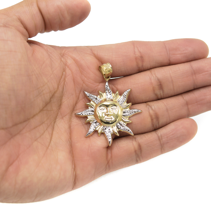 10K Gold Sun Pendant | 4.3 Grams