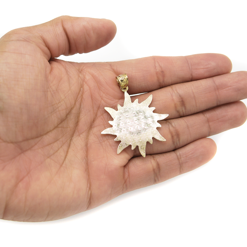 10K Gold Sun Pendant | 4.3 Grams