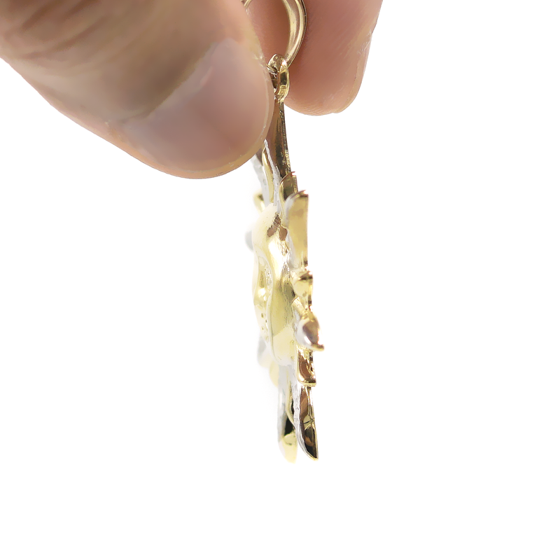 10K Gold Sun Pendant | 4.3 Grams