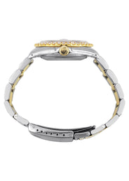 Diamond Gold Rolex Watch For Men 16233 | 36Mm | White Mother Of Pearl  | Oyster Band