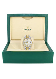Mens Rolex Datejust Watch 16233 Two Tone | 36Mm | White Roman Dial | Jubilee Band
