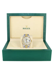 Womens Rolex Datejust Watch 16233 Two Tone | 36Mm | White Roman Dial | Fluted Bezel | Jubilee Band