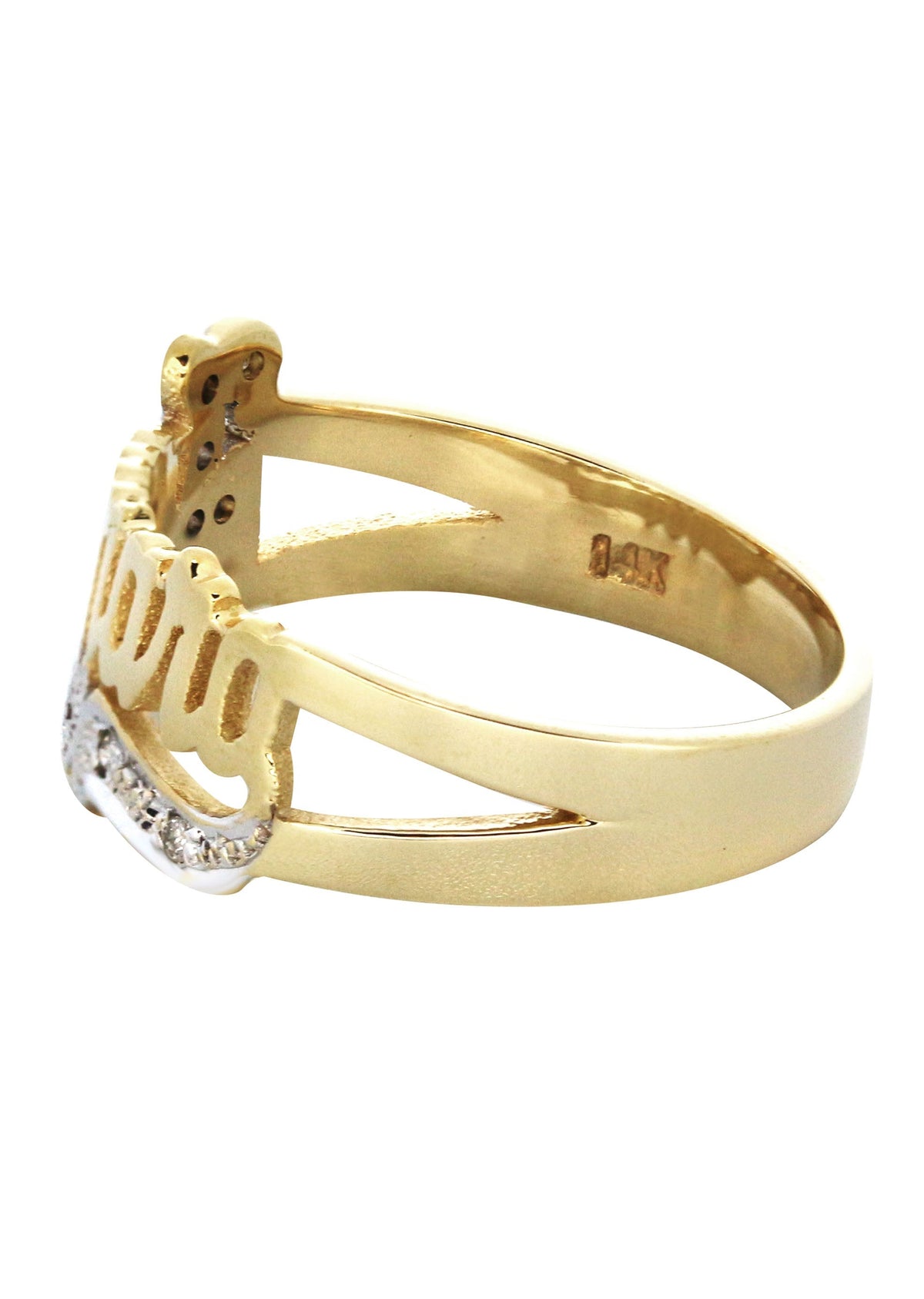 14K Diamond Gold Name Ring | Appx. 3 Grams
