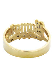 14K Diamond Gold Name Ring | Appx. 3 Grams