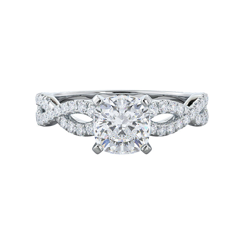 Tamara 2ct Cushion engagement ring setting