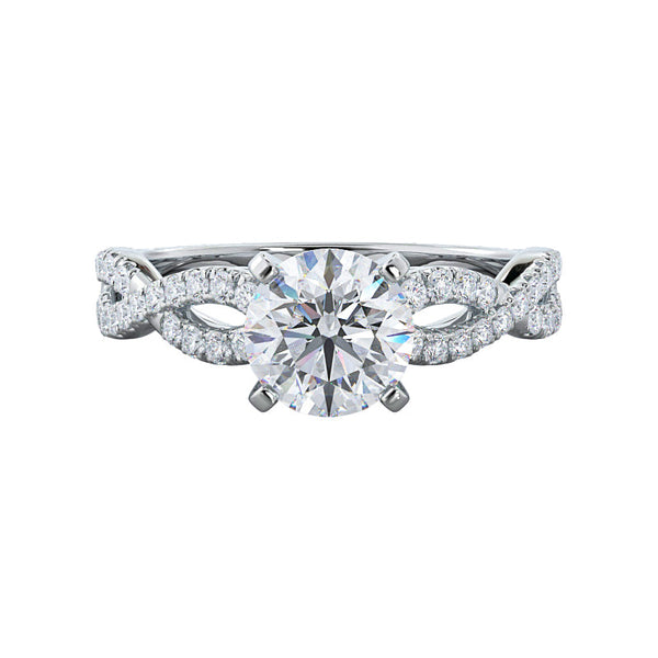 Tamara 2ct Round engagement ring setting