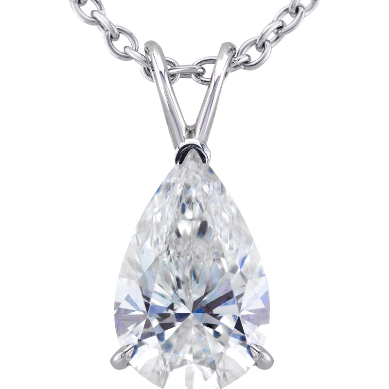 Women Jewelry - Diamond Necklace For Women | Lab Grown Pear Diamond Solitaire Pendant
