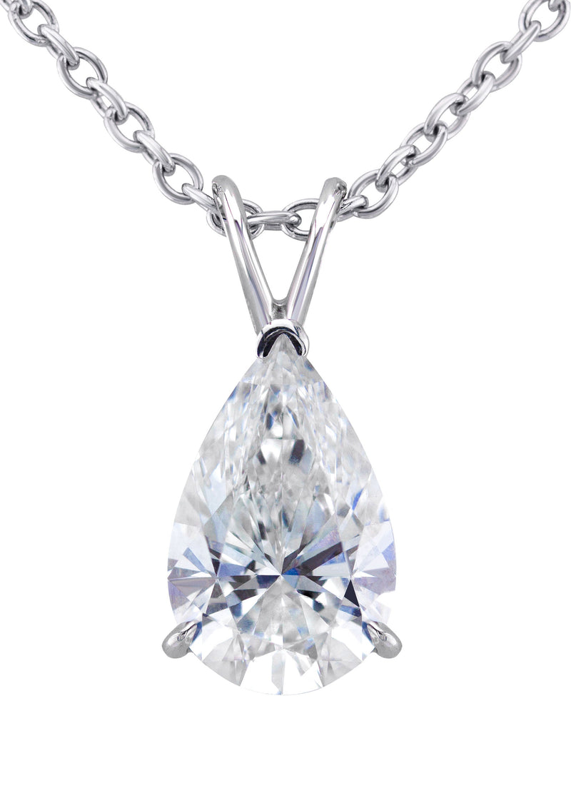 Women Jewelry - Diamond Necklace For Women | Lab Grown Pear Diamond Solitaire Pendant
