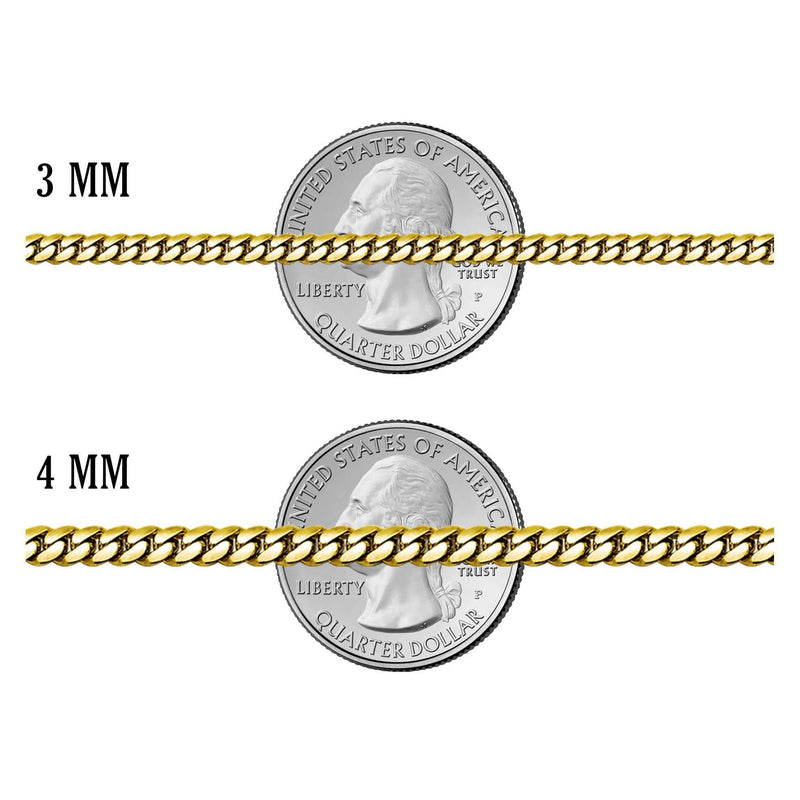 Gold Plated Mens Tennis Chain