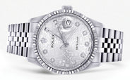 Mens Rolex Datejust Watch 16200 | Fluted Bezel | 36Mm | White Texture Dial | Jubilee Band