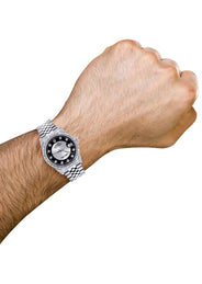 Mens Rolex Datejust Watch 16200 | Fluted Bezel | 36Mm | Tuxedo Dial | Jubilee Band