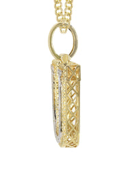 Diamond 10K Yellow Gold Letter "U" Necklace | Appx. 14.3 Grams